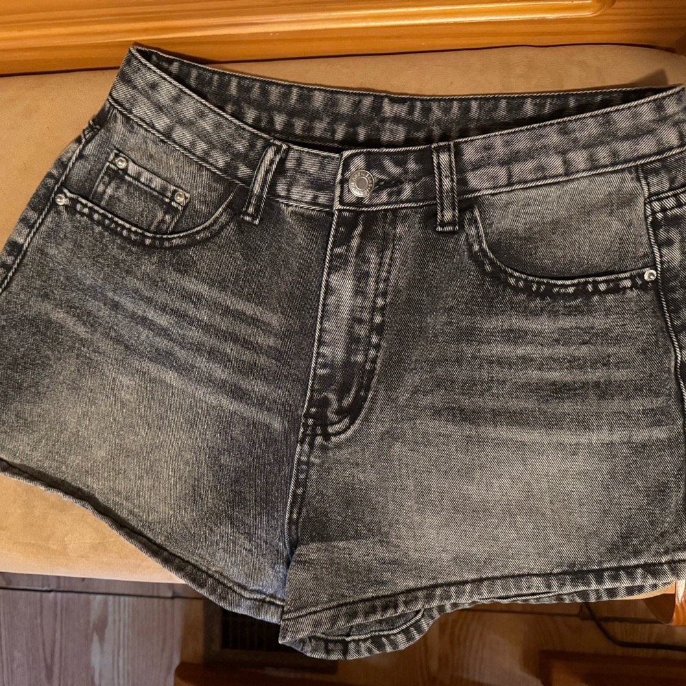 SHEIN Dark Gray Denim Women's Shorts
